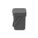 KOŠ ZA BIOLOŠKE ODPADKE BRABANTIA SORT & GO 3 L SIV