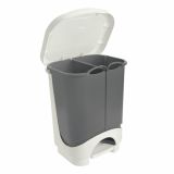 KOŠ ZA LOČEVANJE ODPADKOV TONTARELLI 10.5X10.5 L 35X29X44.5 CM DVOJNA IDEACREAM/GREPHITE