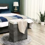 KOŠ ZA PERILO SONGMICS LCB51WG RATAN SIVA 90L