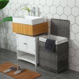 KOŠ ZA PERILO SONGMICS LCB51WG RATAN SIVA 90L