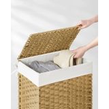 KOŠ ZA PERILO SONGMICS RATAN 90L NARAVNA