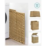 KOŠ ZA PERILO SONGMICS RATAN 90L NARAVNA