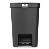 KOŠ ZA SMETI BRABANTIA STEPUP 25 L TEMNO SIV
