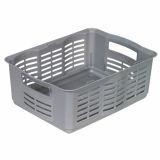 KOŠARA CURVER ALFA 3 40.6X30.5X15.7 CM SREBRNA