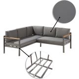 KOTNA GARNITURA ORIS II 5P ALU/EUC+KAVNA MIZICA D.GR/D.GR BLAZINA