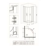 KOTNA KABINA ZA PRHANJE DEANTE FUNKIA KYP N52K 80 CM