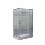 KOTNA KABINA ZA PRHANJE FEROTEHNA IBIZA 80100-80X100X200 CM +KAD, KROM PR. PROZ.ST.