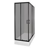 KOTNA KABINA ZA PRHANJE FEROTEHNA TK MADERA 90KV ČRNA