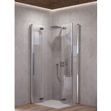 KOTNA KABINA ZA PRHANJE KOLPA SAN Q 80 SBR/1 POLARIS FOLD SILVER PROF. PROZ. STEK.