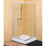 KOTNA KABINA ZA PRHANJE KOLPA SAN TKK 75X90/CH SQ LINE H190 SILVER PR. ČINČILA ST.