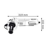 KOTNI BRUSILNIK BOSCH GWS 15-125 CIPX PROFESSIONAL