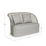 KOVINSKA KLOP BIZZOTTO CUYEN SAND, ZA 2 OSEBI