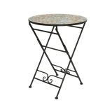 KOVINSKA MIZA DECORIS BRAGA MOZAIK 60X75 CM