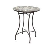 KOVINSKA MIZA DECORIS SIENA MOZAIK FI 60X71 CM