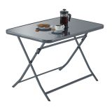 KOVINSKA MIZA NATERIAL EMYS T. SIVA 110X70 ZLOŽLJIVA