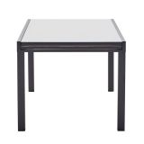 KOVINSKA MIZA NATERIAL LYRA II 4/10P ALU STEKLO 135/270X90 TEMNO SIVA