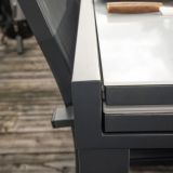 KOVINSKA MIZA NATERIAL LYRA II 4/10P ALU STEKLO 135/270X90 TEMNO SIVA