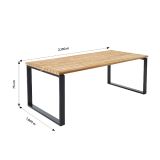 KOVINSKA MIZA NATERIAL SIROKOS FIKSNA 210X100.5 ALU FSC RECIKLIRAN TIK