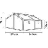 KOVINSKA VISOKA GREDA VITAVIA GAMMA HKP4 MM, ČRNA