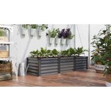 KOVINSKA VISOKA GREDA VITAVIA LINUS IN&OUT 401 S GRANIT/ČRNA