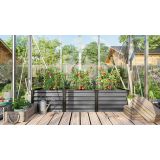 KOVINSKA VISOKA GREDA VITAVIA LINUS IN&OUT 401 S GRANIT/ČRNA