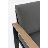 KOVINSKA VRTNA GARNITURA BIZZOTTO BELMAR NAT/CHARC YK13 SOFA SET4 W-CUSH
