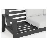 KOVINSKA VRTNA GARNITURA BIZZOTTO HOMEMOTION BALTIC, ANTRACIT SET 4