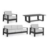 KOVINSKA VRTNA GARNITURA BIZZOTTO HOMEMOTION BALTIC, ANTRACIT SET 4