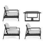 KOVINSKA VRTNA GARNITURA BIZZOTTO HOMEMOTION BALTIC, ANTRACIT SET 4