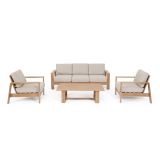 KOVINSKA VRTNA GARNITURA BIZZOTTO HOMEMOTION BALTIC, BARVA LESA SET 4