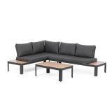KOVINSKA VRTNA GARNITURA BIZZOTTO NARELLE CHAR YK13 KOTNA SOFA SET3 W-CU