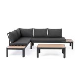 KOVINSKA VRTNA GARNITURA BIZZOTTO NARELLE CHAR YK13 KOTNA SOFA SET3 W-CU