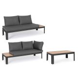 KOVINSKA VRTNA GARNITURA BIZZOTTO NARELLE CHAR YK13 KOTNA SOFA SET3 W-CU