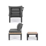 KOVINSKA VRTNA GARNITURA BIZZOTTO NARELLE CHAR YK13 KOTNA SOFA SET3 W-CU