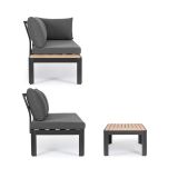 KOVINSKA VRTNA GARNITURA BIZZOTTO NARELLE CHAR YK13 KOTNA SOFA SET3 W-CU