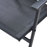 KOVINSKA VRTNA GARNITURA DOMA 150X80 JEKLO TEMNO SIV