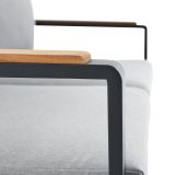 KOVINSKA VRTNA GARNITURA NATERIAL PERSEA DVOSED ALU TIKOVINA, TEMNO SIV