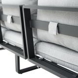 KOVINSKA VRTNA GARNITURA NATERIAL PERSEA TROSED ALU TIKOVINA, TEMNO SIV