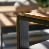 KOVINSKA VRTNA GARNITURA NATERIAL PERSEA TROSED ALU TIKOVINA, TEMNO SIV