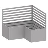 KOVINSKA VRTNA GREDA BIOHORT 102X102X91 CM REŠETKE (2 KOS.) L100