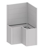 KOVINSKA VRTNA GREDA BIOHORT 102X102X91 CM ZASTIRNI PANO ZA L