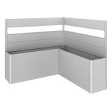 KOVINSKA VRTNA GREDA BIOHORT 201X201X91 CM ZASTIRNI PANO ZA L