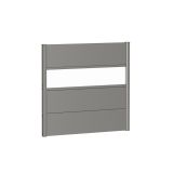 KOVINSKA VRTNA GREDA BIOHORT 4.4X96X91 CM PANELI Z AKRILNIM STEKLOM