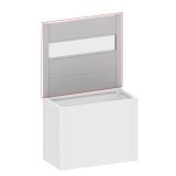 KOVINSKA VRTNA GREDA BIOHORT 4X102X91 CM PANELI Z AKRILNIM STEKLOM 1M