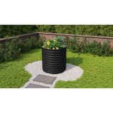 KOVINSKA VRTNA GREDA VITAVIA VITA OKROGLA 858, ČRNA