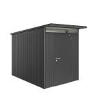 KOVINSKA VRTNA HIŠKA BIOHORT 180X300X218 CM AVANTGARDE STANDARD VRATA TEMNO SIVA