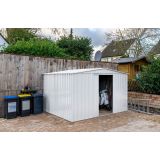 KOVINSKA VRTNA HIŠKA GLOBEL DREAM 1010 SREBRNA Š296 X G300 X V203 CM