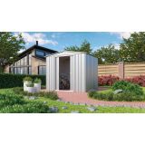 KOVINSKA VRTNA HIŠKA GLOBEL DREAM 86 SREBRNA Š234 X G175 X V198 CM