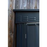 KOVINSKA VRTNA HIŠKA GLOBEL LEANTO 56 ANTRACIT Š145 X G172 X V204 CM