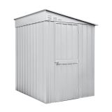 KOVINSKA VRTNA HIŠKA GLOBEL LEANTO 56 SREBRNA Š145 X G172 X V204 CM
